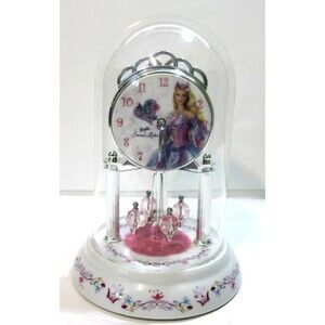 Barbie Swan Lake 2003 Mattel Genuine Porcelain Clock Princess Odette Ballet Deco